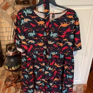DINO DRESS WITH BELT